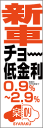 新車チョ～低金利／楽のり（60×180cm） 